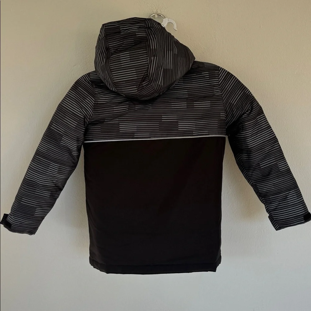 The Children’s Place black neon convertible fleece interior shell jacket medium